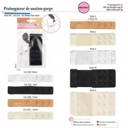 Prolongateur soutien-gorge 02760 Médiac