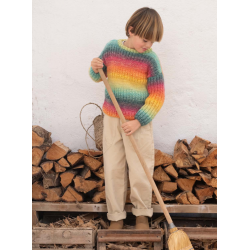 Pull enfant à rayures avec FUNNY AZTÉCA de Katia