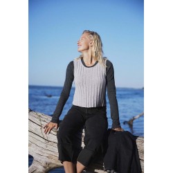 Pull sans manches avec CASHMÈRE EXTRA LACE Laine de Lang Yarns