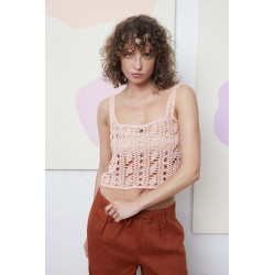 Haut au crochet avec Belle Coton Lang Yarns