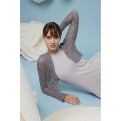 Boléro femme avec Lamé Soft Coton Lang Yarns