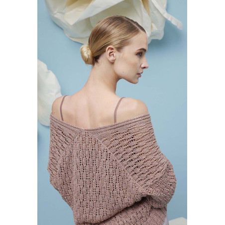 Veste femme avec Lamé Soft Coton Lang Yarns