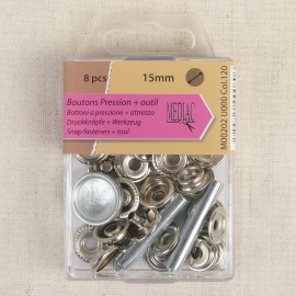 Lot De 200 Boutons Pression Métalliques - Couleur Métallique - Neuf