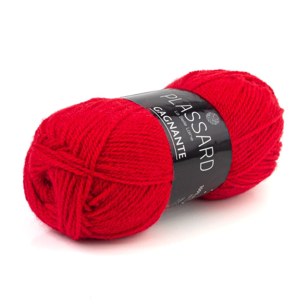 Lot De 10 Pelotes De Laine Gagnante Plassard – Rose, Aiguille 3.5, Acrylique